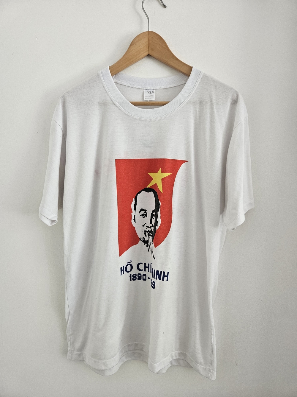 Vintags Ho Chi Minh Shirt Mens Extra Large Vietnam Revolutionary 80s